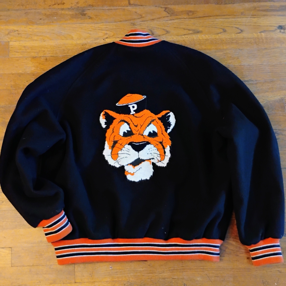 University Of The Pacific Tigers UOP Letterman Varsity Jacket XL Mens Coat
